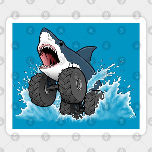 Moto-Shark Sticker by JMKohrs